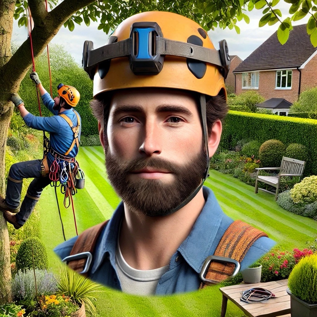 Elagueur Paysagiste sur fond d’un jardin pendant l’entretien des espaces verts