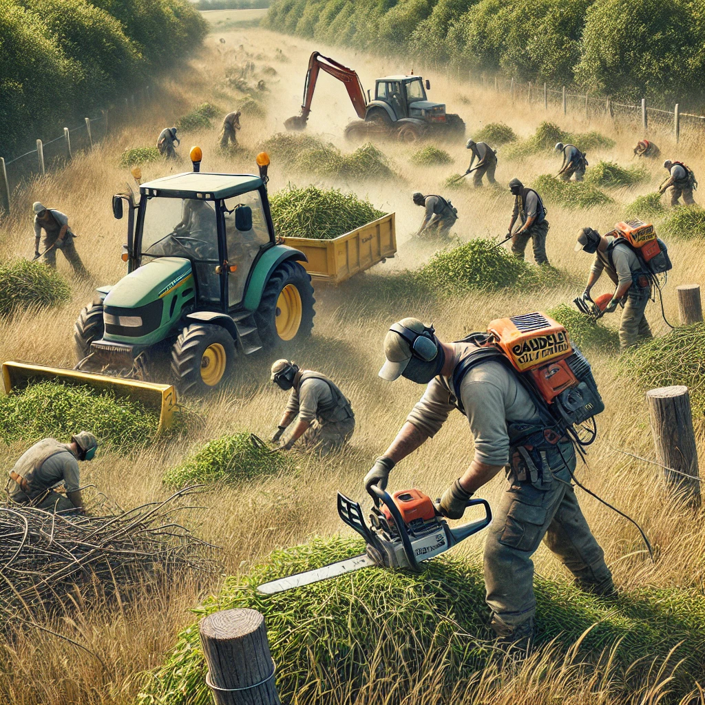 Prix Débroussaillage tarif défrichage coût intervention sur roncier